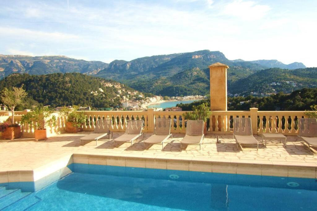 Apartamento Gran Terraza Privada Y Vistas Al Mar Puerto de Sóller Dış mekan fotoğraf